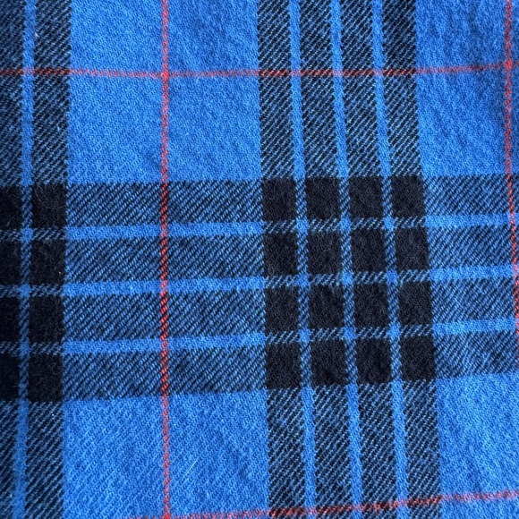 Pendleton 100% Cotton Royal Blue Plaid Flannel Size XXL - Picture 5 of 5
